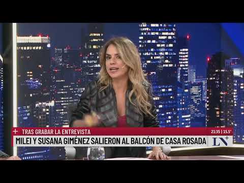 Javier Milei recibió a Susana Giménez en Casa Rosada, grabaron la entrevista para su programa