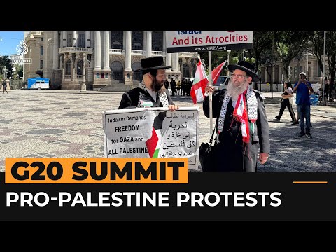 Pro-Palestine protests at G20 summit in Brazil | Al Jazeera Newsfeed