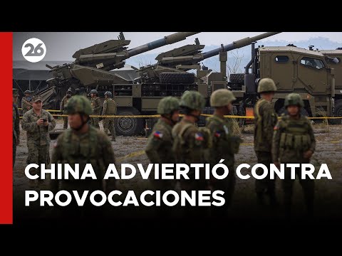 China advirtió contra las provocaciones militares de Taiwán
