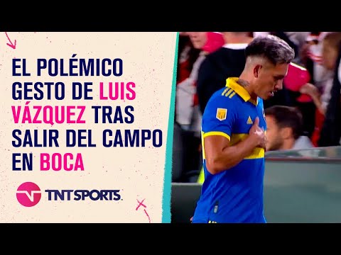 El polémico gesto de Luis #Vázquez tras salir del campo en el #Superclásico ante #River