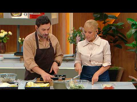 LASAGNA DE ESPINACA CON CHAMPIÑONES Y RICOTA: receta imperdible de Jime Monteverde y Coco Carreño