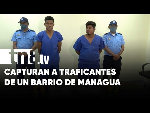 Tras las rejas un par de traficantes de drogas del barrio Bertha Díaz, en Managua - Nicaragua