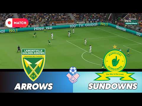 MAMELODI SUNDOWNS vs <strong>GOLDEN</strong> ARROWS | Premiership 2026 Simulation | eFootball PES 21 Gameplay