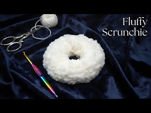 The Fluffiest DIY Crochet Scrunchie! (Easy Crochet Project to Sell)