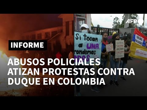 Protestas contra Duque se atizan por abusos policiales en surooeste de Colombia | AFP