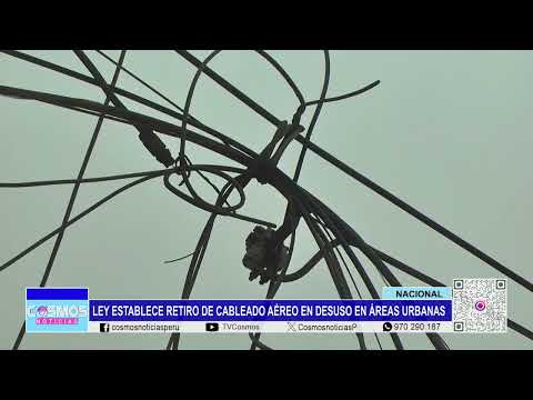 Nacional: ley establece retiro de cableado aéreo en desuso en áreas urbanas