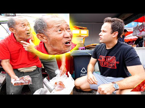 Clueless White Boy Busts out Perfect Chinese in the Market, Shocks Locals (Spicy Street Food Tour!)