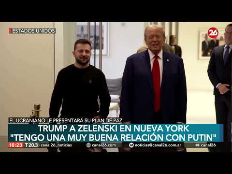 Trump recibe a Zelenski en Nueva York y presume de su buena relación con Putin