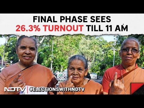 Lok Sabha Elections 2024 Phase 7 Voting Live Updates: 26.3% Voter Turnout Till 11AM