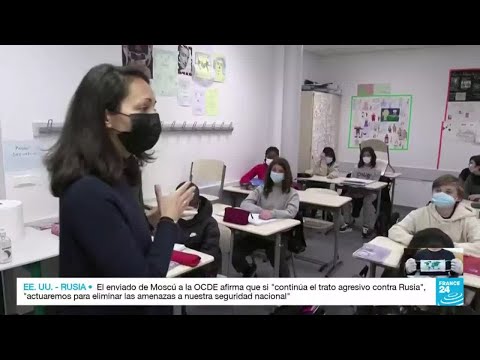 Profesores franceses denuncian mala gestión de la crisis sanitaria en las escuelas
