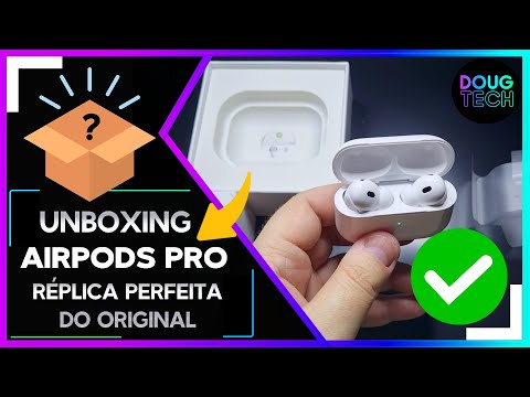 UNBOXING - Airpods Pro (Réplica Perfeita do Original) VALE A PENA?