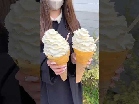 賞味期限5分の生クリーム爆盛りクレープ🍦 #愛知グルメ