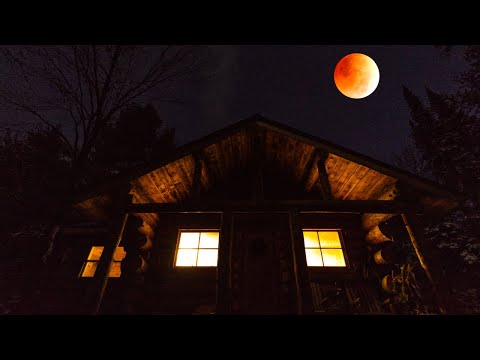 2 Years Alone Building an Off Grid Log Cabin in the Wilderness, Start to Finish Timelapse
