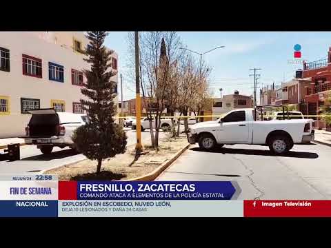 Ataque armado contra civiles y policías deja dos muertos y un herido en Fresnillo | Imagen Noticias