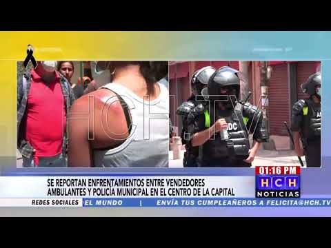 ¡Molote! Municipales y vendedores se enfrentan en Paseo Liquidámbar