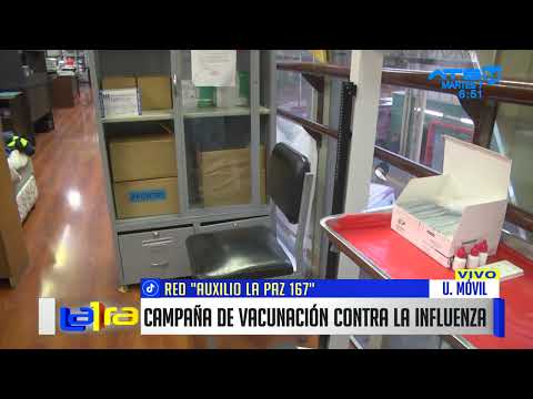 Red de Auxilio La Paz 167 lanza campaña de vacunación masiva contra la influenza