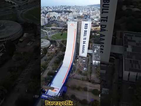 mega rampa de skate do prédio da caff porto alegre #skate #skateboarding #megaramp #caff