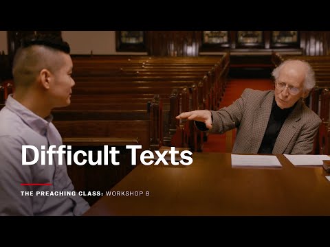 Workshop 8: Difficult Texts