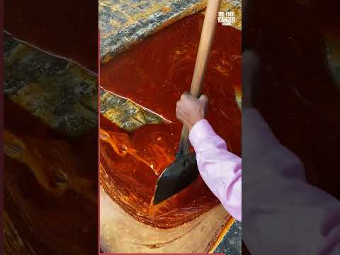 I can't stop watching this jaggery making