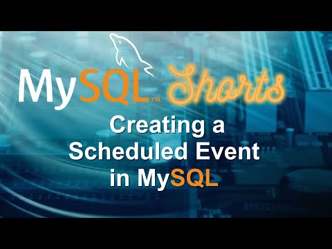 Episode-080 - Creating a Scheduled Event in MySQL