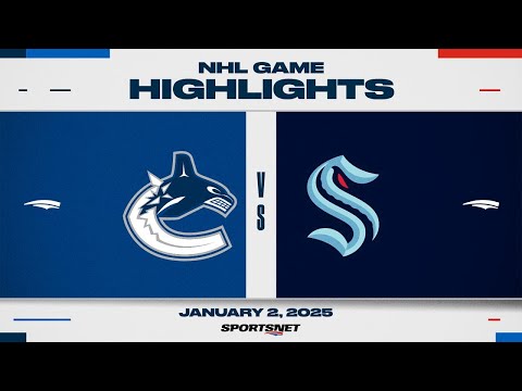 NHL Highlights | Canucks vs. Kraken - January 2, 2025