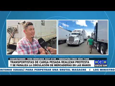 Traileros bloquean paso al transporte de carga en frontera Las Manos, con Nicaragua