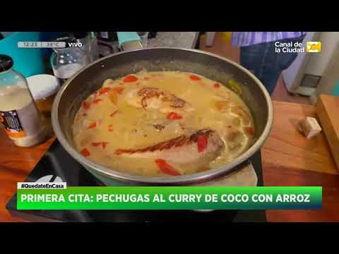 Receta: Pechugas al curry de coco con arroz de Claudio Guarnaccia (2) en Hoy Nos Toca a las Diez