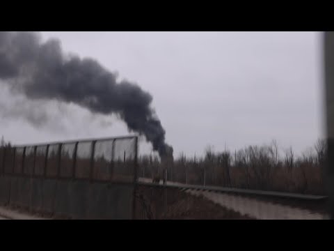 Aftermath of Russian attacks that significantly damaged Kharkiv's energy infrastructure
