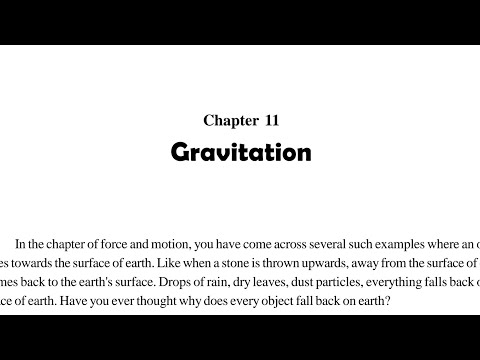 Gravitation (part 1)| 9th science chapter 11 CGBSE | SCERT | General science | Gravitation | CGBSE
