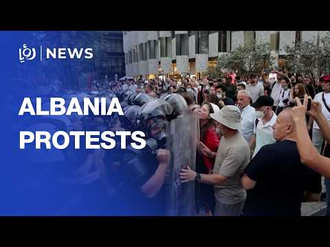 Police and protesters clash during rally against Trump-linked tourism project
