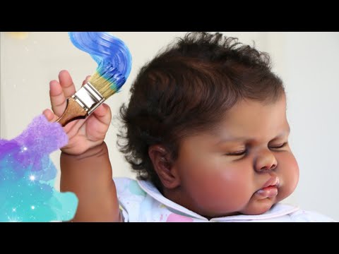 How I Created Pickle by Nikki Johnston 💜 What Kind of Paints? Mohair? Details? 👶🏻Ethnic Reborn Doll