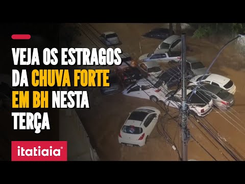 CHUVA CAUSA ESTRAGOS EM BELO HORIZONTE NA NOITE DESTA TERÇA-FEIRA