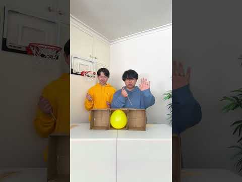 WHO WILL POP THE BALLOON, 💛 vs 💙?! (#shorts #shortsviral #games #couple #balloon #balloonpopping)