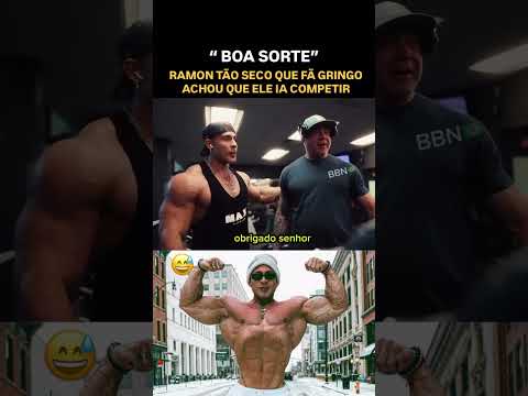 😅Fã gringo viu Ramon tão seco que achou que ele ia competir e mandou um “ BOA SORTE”