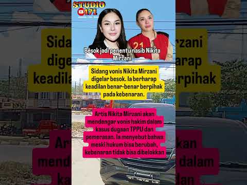 Nikita Mirzani Pasrah Jelang Vonis Hakim Besok#nikitamirzani #sidang #kasushukum