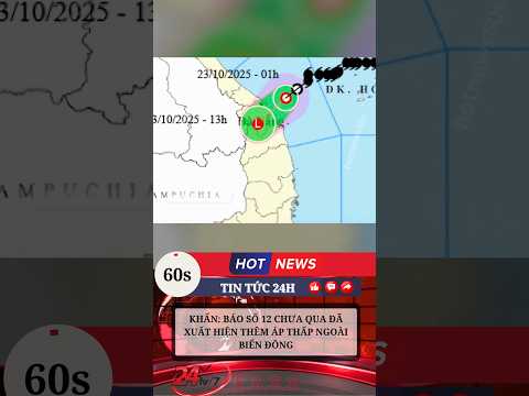 23/10 BÃO 12 CHƯA TAN NGOÀI KHƠI XA ĐÃ HÌNH THÀNH THÊM ÁP THẤP#tintuc #tinnong24h #thoitiet