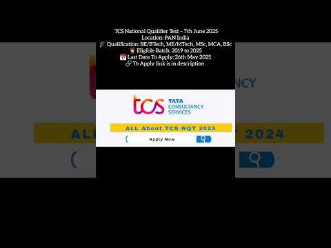 tcs #TCS #NQT #FreshersJobs  #shorts