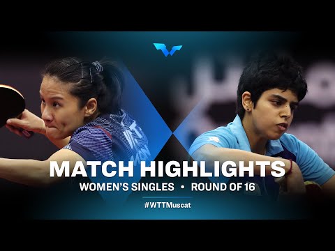 Table Tennis 🥍 Xiaoxin Yang vs Archana Girish Kamath | WS | WTT Contender Muscat 2022 (R16)