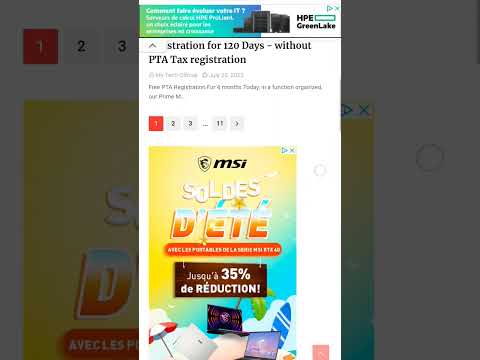 free mobile registration from pta for 120 days #tech #technology #ptatax