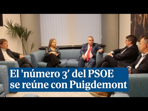 El 'número '3 del PSOE se reúne con Carles Puigdemont en Bruselas para cerrar la investidura