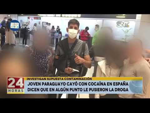 Joven paraguayo cayó con cocaína en España
