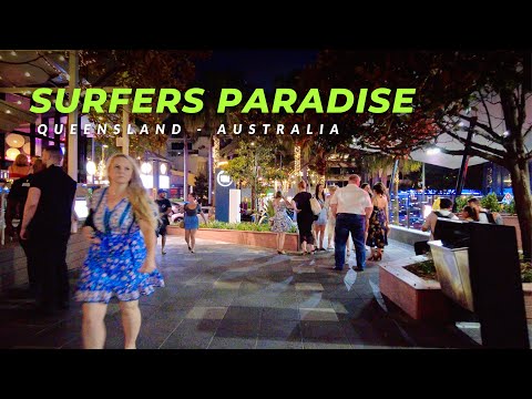 Relaxing Evening Walk Surfers Paradise || Gold Coast - Australia