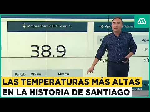 Ola de calor marca récord: Las temperaturas más altas en la historia de Santiago