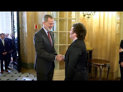 Felipe VI se reúne con Milei para conversar sobre las relaciones entre España y Argentina