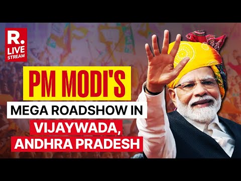 PM Modi's Roadshow In Vijayawada, Andhra Pradesh | Lok Sabha Election 2024 | LIVE
