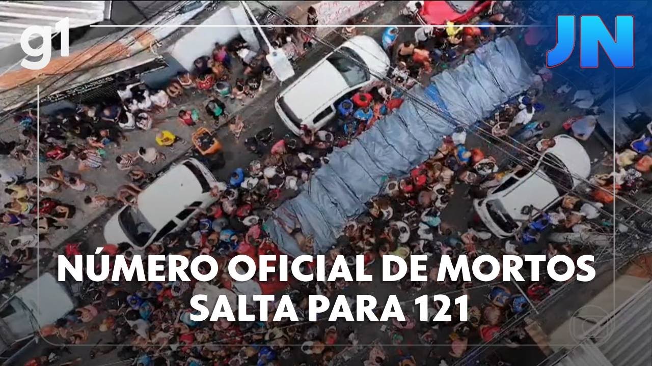 Jornal Nacional corpos achados na mata são levados por moradores à Praça da Penha  TV Online Jornal Nacional corpos achados na mata são levados por moradores à Praça da Penha