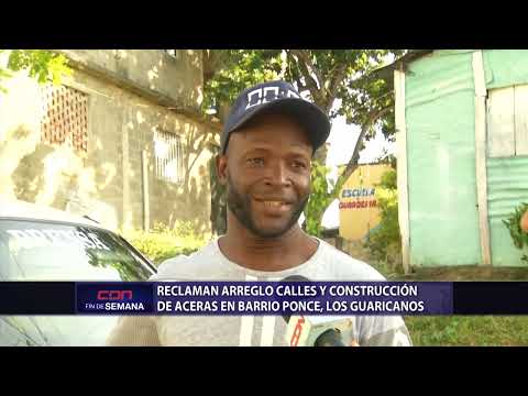 Reclaman arreglo de calles y construcción de aceras en barrio Ponce, Los Guaricamos