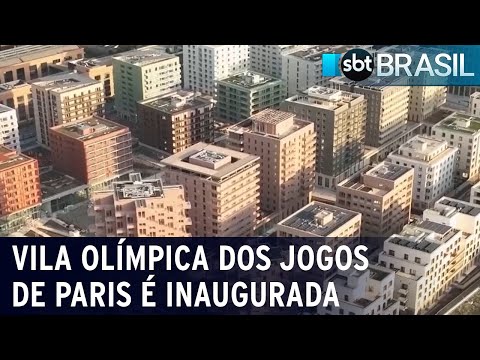 Vila Olímpica dos Jogos de Paris é inaugurada na França | SBT Brasil (29/02/24)