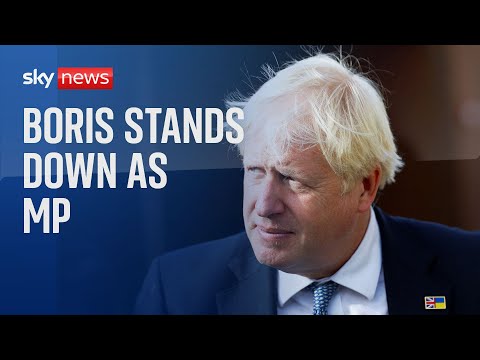 Boris Johnson stands down as MP with immediate effect