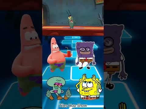 Spongebob X Paw Patrol Gekko 🆚 Ryder | Tiles Hop EDM Rush #shorts #tileshop #spongebob